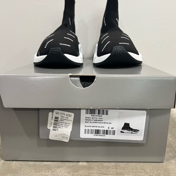 BALENCIAGA LOGO Sock Sneakers - Size 40 - Picture 7 of 7